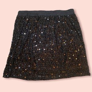 GOLD FLAVA Black Sparkle Skirt Size Plus 24
